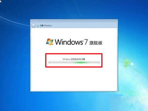 服務器安裝win7系統完成